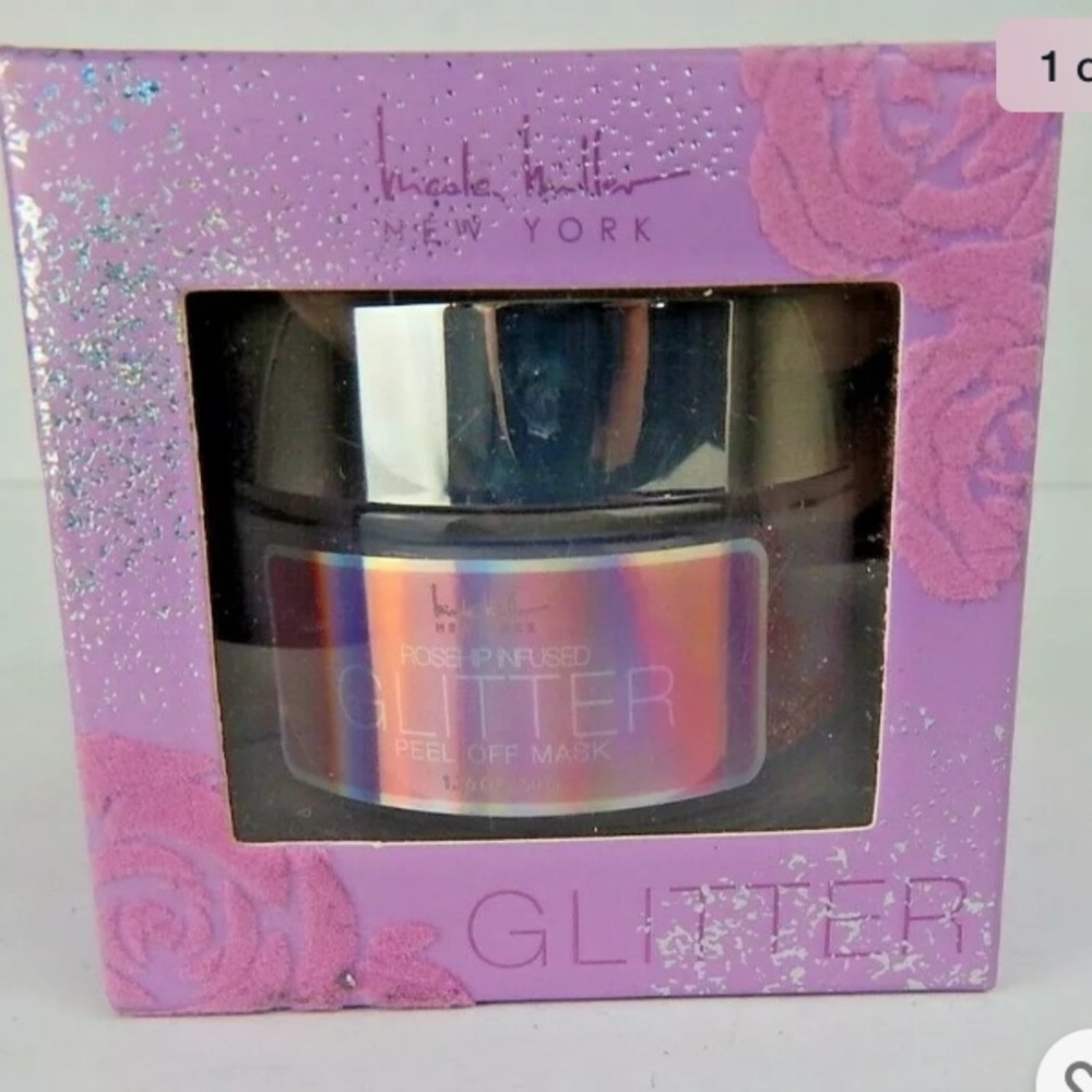 Nicole Miller Glitter Peel Off Mask Rosehip